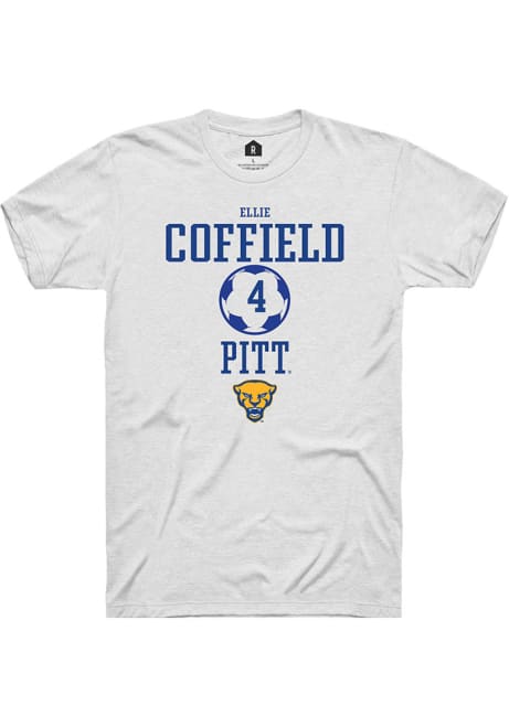 Ellie Coffield White Pitt Panthers NIL Sport Icon Short Sleeve T Shirt