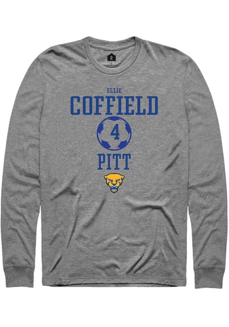 Ellie Coffield Rally Mens Graphite Pitt Panthers NIL Sport Icon Tee