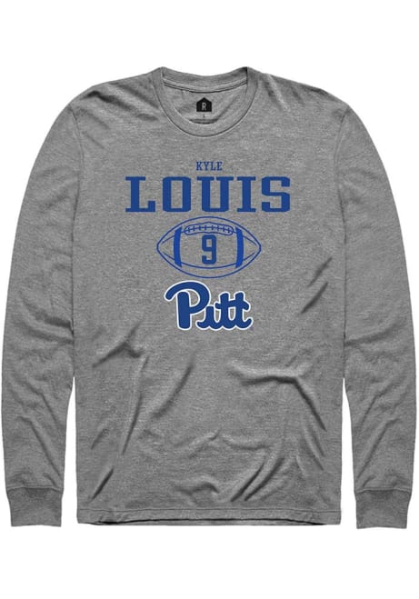 Kyle Louis Rally Mens Graphite Pitt Panthers NIL Sport Icon Tee