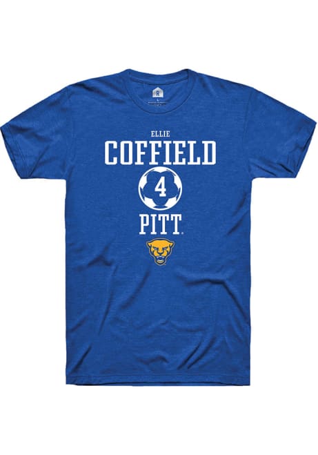 Ellie Coffield Blue Pitt Panthers NIL Sport Icon Short Sleeve T Shirt