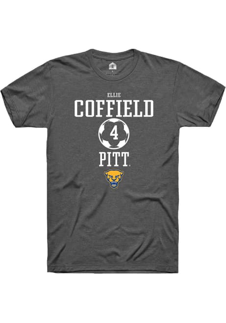 Ellie Coffield Dark Grey Pitt Panthers NIL Sport Icon Short Sleeve T Shirt