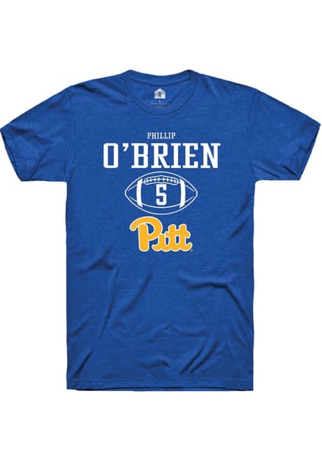 Phillip O'Brien Blue Pitt Panthers NIL Sport Icon Short Sleeve T Shirt