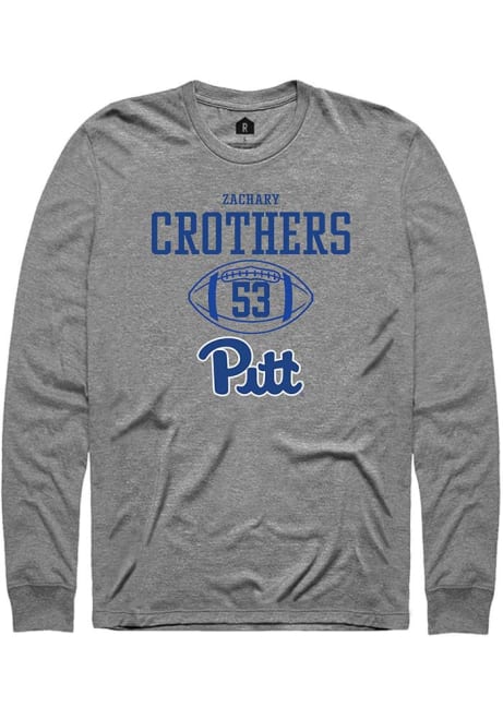 Zachary Crothers Rally Mens Graphite Pitt Panthers NIL Sport Icon Tee