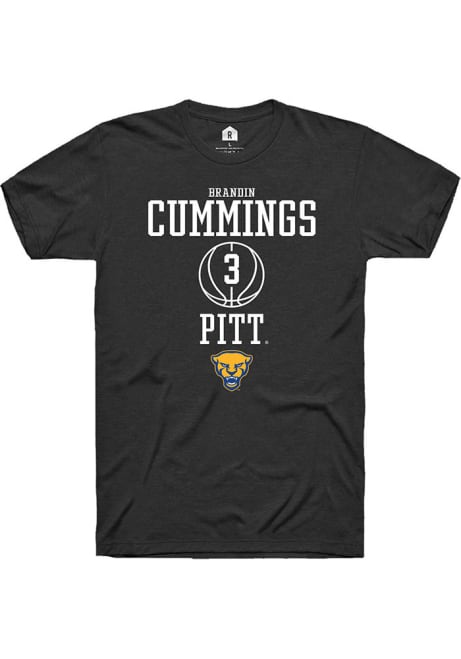 Brandin Cummings Black Pitt Panthers NIL Sport Icon Short Sleeve T Shirt