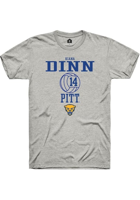 Kiana Dinn Ash Pitt Panthers NIL Sport Icon Short Sleeve T Shirt