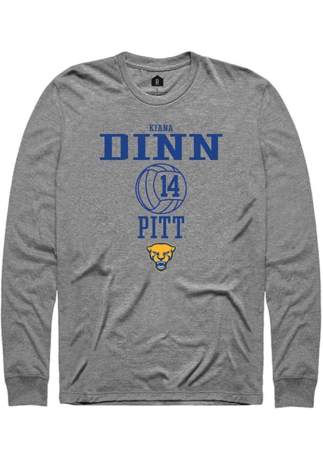 Kiana Dinn Rally Mens Graphite Pitt Panthers NIL Sport Icon Tee