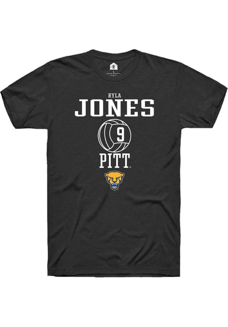 Ryla Jones Black Pitt Panthers NIL Sport Icon Short Sleeve T Shirt