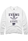 Main image for Andrew Evans Rally Mens White K-State Wildcats NIL Sport Icon Crew Sweatshirt