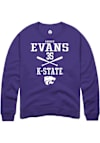 Main image for Andrew Evans Rally Mens Purple K-State Wildcats NIL Sport Icon Crew Sweatshirt