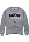 Main image for Andrew Evans Rally Mens Graphite K-State Wildcats NIL Stacked Box Crew Sweatshirt
