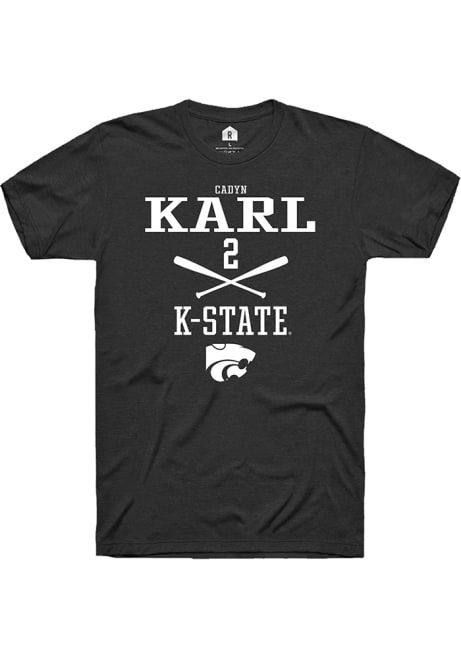 Cadyn Karl Black K-State Wildcats NIL Sport Icon Short Sleeve T Shirt