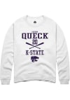 Main image for Carson Queck Rally Mens White K-State Wildcats NIL Sport Icon Crew Sweatshirt