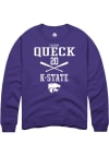 Main image for Carson Queck Rally Mens Purple K-State Wildcats NIL Sport Icon Crew Sweatshirt