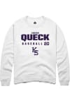 Main image for Carson Queck Rally Mens White K-State Wildcats NIL Stacked Box Crew Sweatshirt