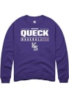 Main image for Carson Queck Rally Mens Purple K-State Wildcats NIL Stacked Box Crew Sweatshirt