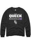 Main image for Carson Queck Rally Mens Black K-State Wildcats NIL Stacked Box Crew Sweatshirt