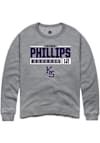 Main image for Cayden Phillips Rally Mens Graphite K-State Wildcats NIL Stacked Box Crew Sweatshirt