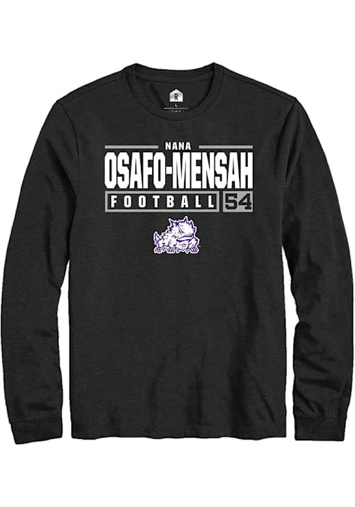 NaNa Osafo-Mensah TCU Horned Frogs Rally BLACK NIL Stacked Box