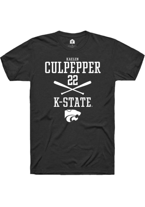 Kaelen Culpepper Black K-State Wildcats NIL Sport Icon Short Sleeve T Shirt