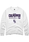Main image for Kaelen Culpepper Rally Mens White K-State Wildcats NIL Stacked Box Crew Sweatshirt