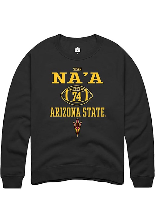 Rally Arizona State Sun Devils Mens BLACK NIL Sport Icon Crew