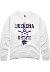 Main image for Owen Boerema Rally Mens White K-State Wildcats NIL Sport Icon Crew Sweatshirt