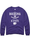 Main image for Owen Boerema Rally Mens Purple K-State Wildcats NIL Sport Icon Crew Sweatshirt