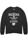 Main image for Owen Boerema Rally Mens Black K-State Wildcats NIL Sport Icon Crew Sweatshirt