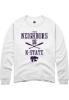 Main image for Tyson Neighbors Rally Mens White K-State Wildcats NIL Sport Icon Crew Sweatshirt