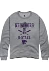 Main image for Tyson Neighbors Rally Mens Graphite K-State Wildcats NIL Sport Icon Crew Sweatshirt