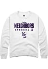 Main image for Tyson Neighbors Rally Mens White K-State Wildcats NIL Stacked Box Crew Sweatshirt