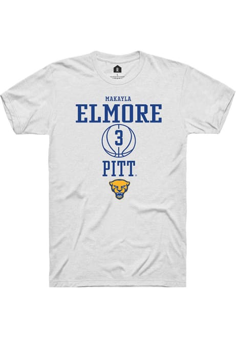 MaKayla Elmore White Pitt Panthers NIL Sport Icon Short Sleeve T Shirt