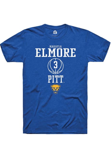 MaKayla Elmore Blue Pitt Panthers NIL Sport Icon Short Sleeve T Shirt