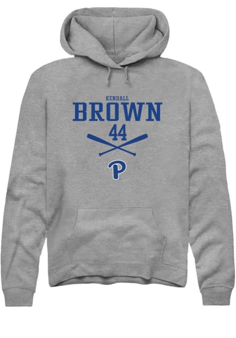 Kendall Brown Rally Mens Graphite Pitt Panthers NIL Sport Icon Hooded Sweatshirt