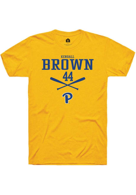 Kendall Brown Gold Pitt Panthers NIL Sport Icon Short Sleeve T Shirt