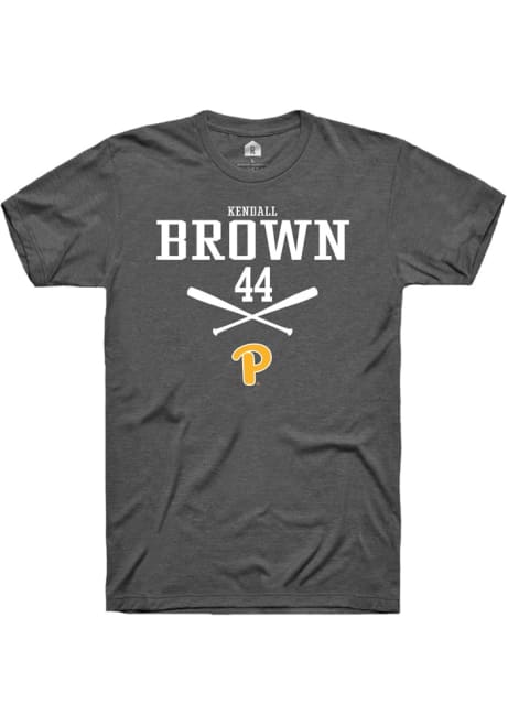 Kendall Brown Dark Grey Pitt Panthers NIL Sport Icon Short Sleeve T Shirt