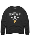 Main image for Kendall Brown  Rally Pitt Panthers Mens Black NIL Sport Icon Long Sleeve Crew Sweatshirt
