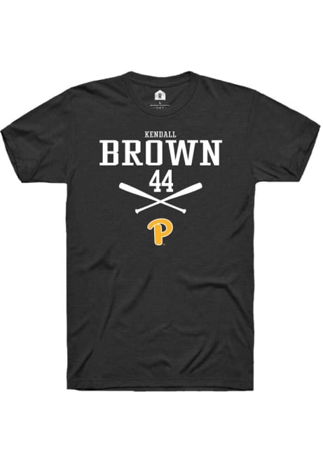 Kendall Brown Black Pitt Panthers NIL Sport Icon Short Sleeve T Shirt