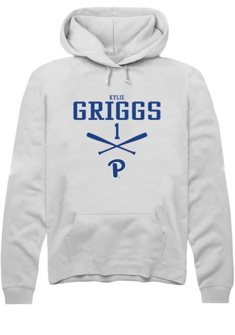 Kylie Griggs Rally Mens White Pitt Panthers NIL Sport Icon Hooded Sweatshirt