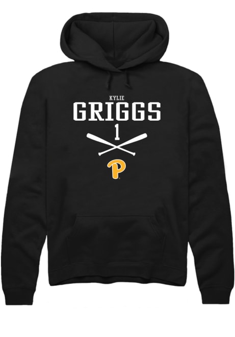 Kylie Griggs Rally Mens Black Pitt Panthers NIL Sport Icon Hooded Sweatshirt