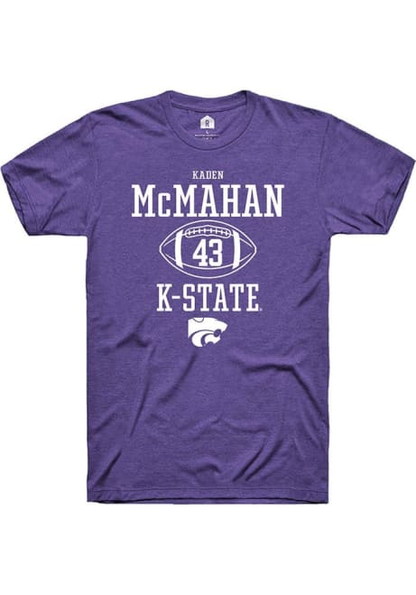 Kaden McMahan Purple K-State Wildcats NIL Sport Icon Short Sleeve T Shirt