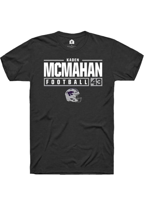 Kaden McMahan  K-State Wildcats NIL Stacked Box Short Sleeve T Shirt