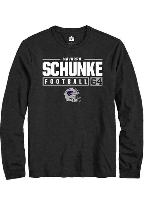 Navarro Schunke Rally Mens  K-State Wildcats NIL Stacked Box Tee