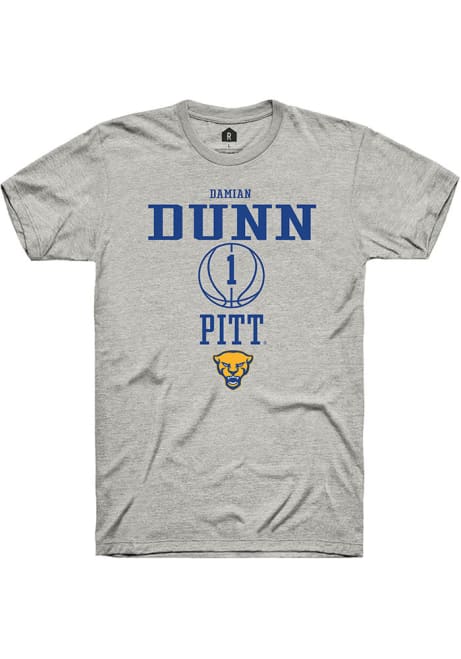 Damian Dunn Ash Pitt Panthers NIL Sport Icon Short Sleeve T Shirt