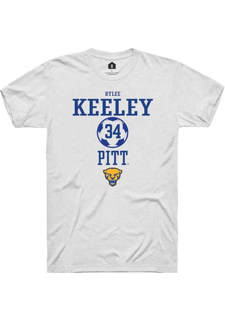 Rylee Keeley White Pitt Panthers NIL Sport Icon Short Sleeve T Shirt