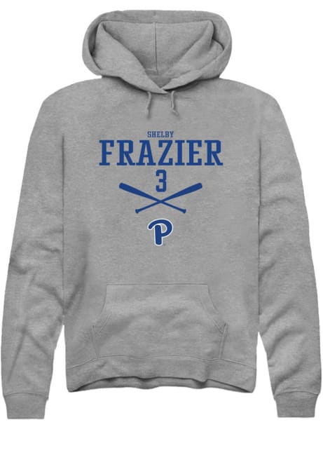 Shelby Frazier Rally Mens Graphite Pitt Panthers NIL Sport Icon Hooded Sweatshirt