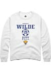 Main image for Margaret Wilde Rally Mens White Pitt Panthers NIL Sport Icon Crew Sweatshirt