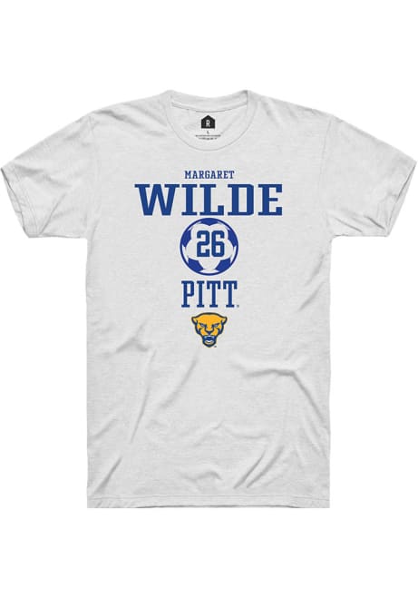 Margaret Wilde White Pitt Panthers NIL Sport Icon Short Sleeve T Shirt