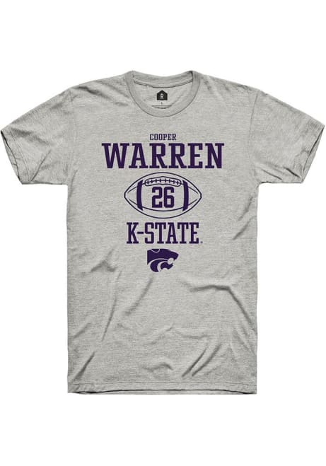 Cooper Warren Ash K-State Wildcats NIL Sport Icon Short Sleeve T Shirt