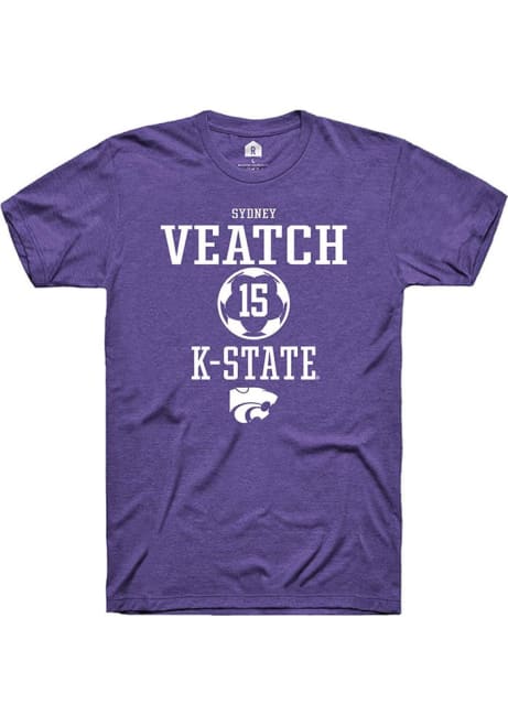 Sydney Veatch Purple K-State Wildcats NIL Sport Icon Short Sleeve T Shirt